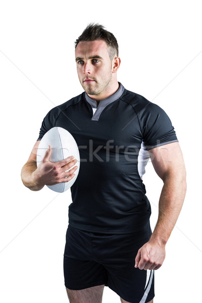 Sert rugby oyuncu top beyaz Stok fotoğraf © wavebreak_media