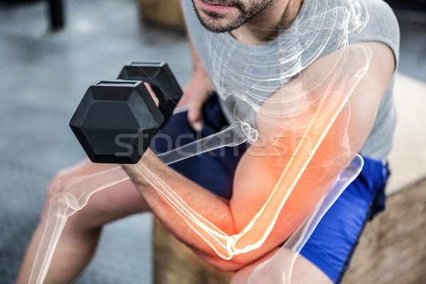 руки сильный человека весов спортзал Сток-фото © wavebreak_media