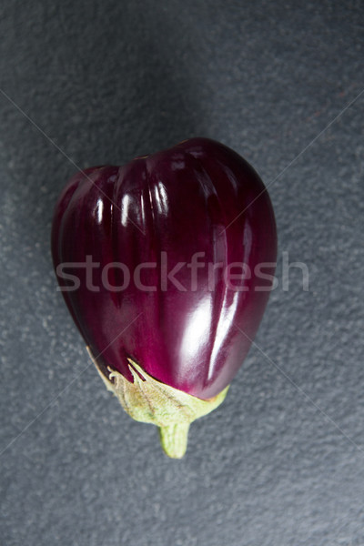Stock photo: Overhead view of purple eggplant