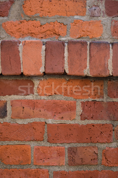 Nou zid de cărămidă full-frame constructii fericit Imagine de stoc © wavebreak_media