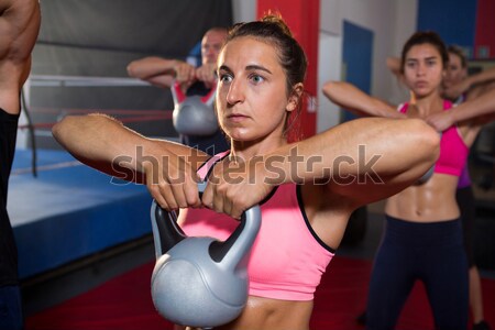 Homme caleçon boxe anneau deux [[stock_photo]] © wavebreak_media