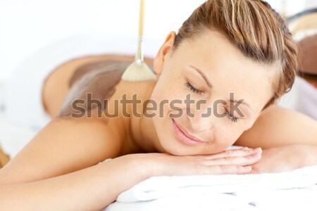 Portrait femme détente traitement spa blanche [[stock_photo]] © wavebreak_media