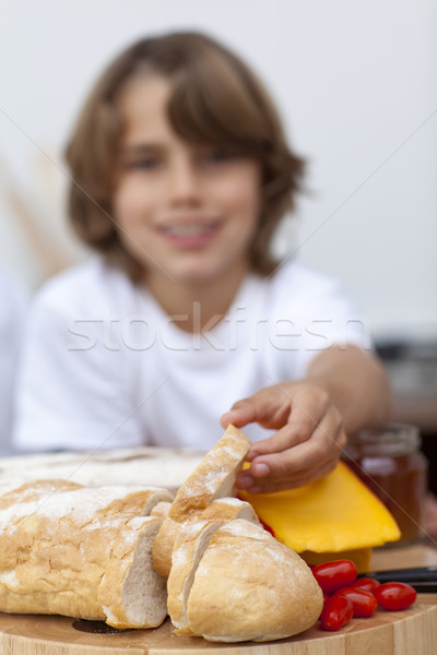 Close-up of child's hand taking bread Stock photo © wavebreak_media