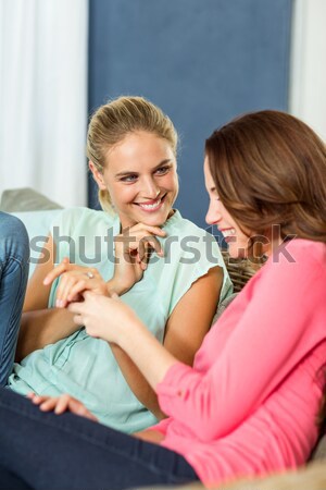 Cute mujer toma atención marido casa Foto stock © wavebreak_media