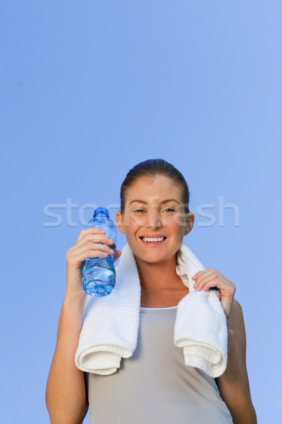 Young woman drinking water Stock photo © wavebreak_media