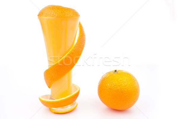Arancione vetro bianco sfondo bere Foto d'archivio © wavebreak_media