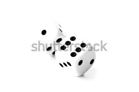 Bianco nero dadi bianco facce casino nero Foto d'archivio © wavebreak_media