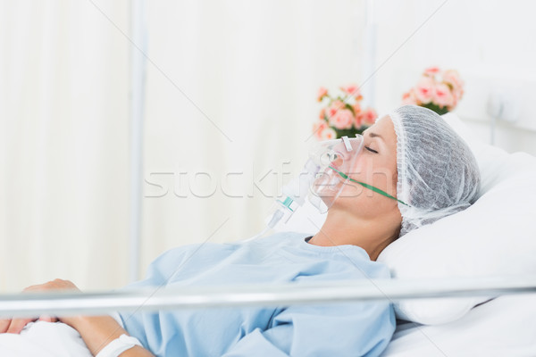 женщины пациент искусственный вентиляция молодые больницу Сток-фото © wavebreak_media