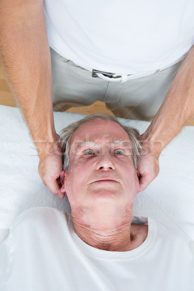 Zdjęcia stock: Człowiek · szyi · masażu · medycznych · biuro · głowie