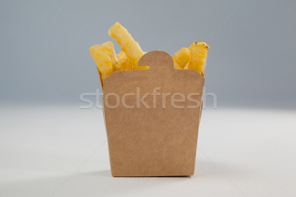 French Fried Chips In A Take Away Container Stock Photo C Wavebreak Media 8334948 Stockfresh