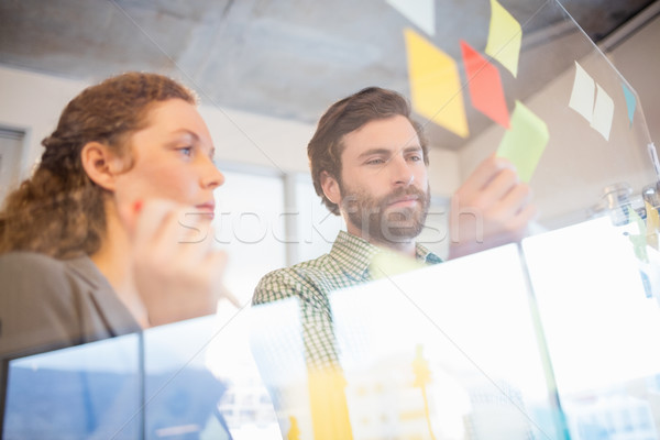 Nachdenklich Geschäftsleute Büro Frau Mann Geschäftsleute Stock foto © wavebreak_media