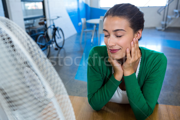 Woman enjoying a breeze Stock photo © wavebreak_media