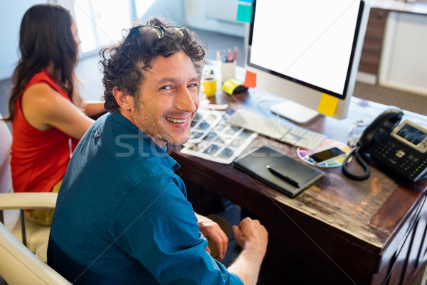 Colleagues using technology Stock photo © wavebreak_media