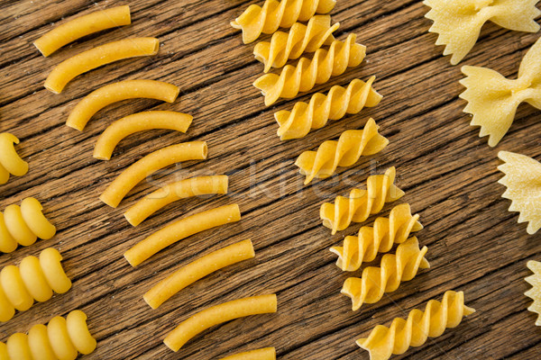 Various pasta arranged in a row Stock photo © wavebreak_media