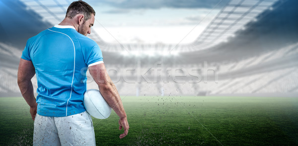 изображение регби игрок Постоянный мяча Сток-фото © wavebreak_media