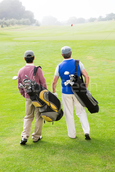Golfer Freunde Fuß Golfplatz Mann Stock foto © wavebreak_media