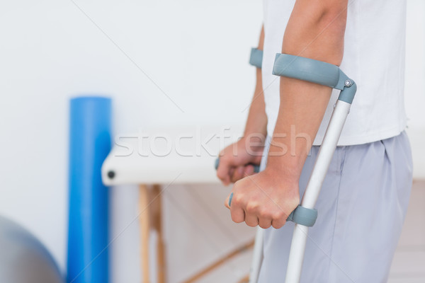 Beteg áll mankó orvosi iroda sport Stock fotó © wavebreak_media