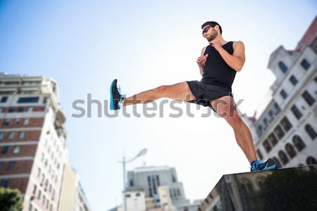 Woman doing parkour in the city Stock photo © wavebreak_media