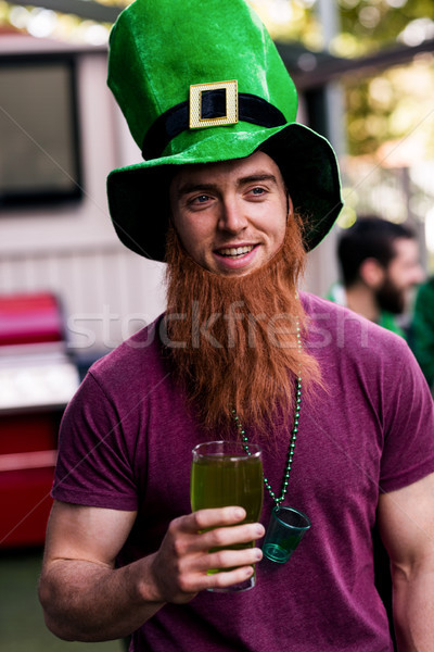 商業照片: 肖像 · 男子 · 慶祝 · 聖帕特里克節 · 綠色 · 品脫