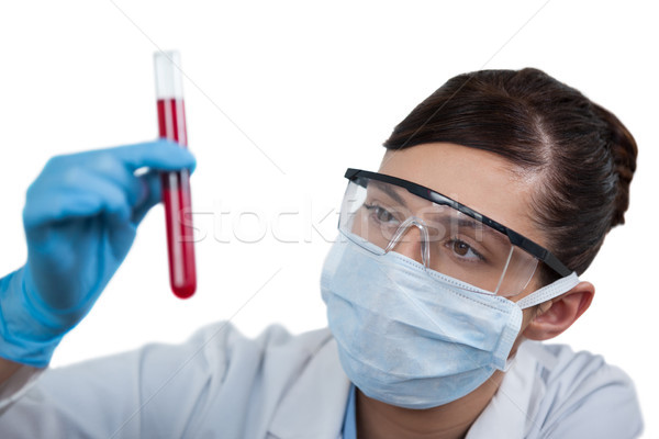 Homme scientifique expérience blanche femme médicaux Photo stock © wavebreak_media