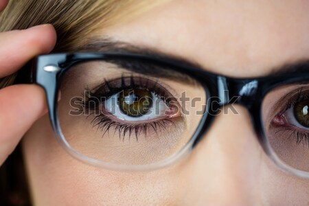 красивой глаза женщину очки Сток-фото © wavebreak_media