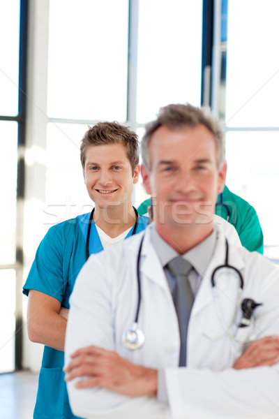 Junior doctor in focus in a line Stock photo © wavebreak_media