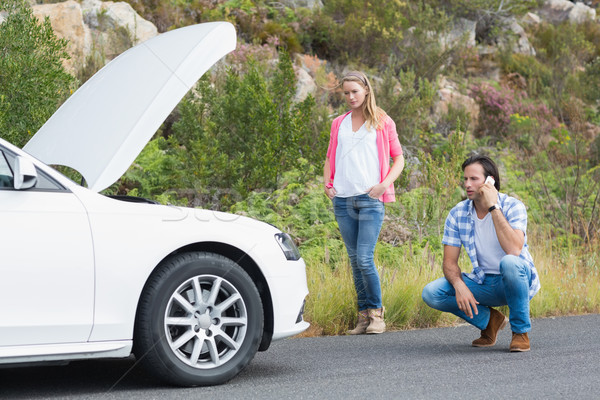 Couple after a car breakdown Stock photo © wavebreak_media