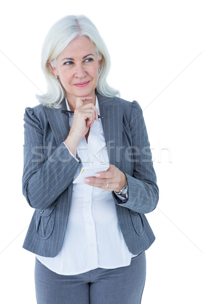 Kobieta interesu notebooka biały działalności kobieta Zdjęcia stock © wavebreak_media