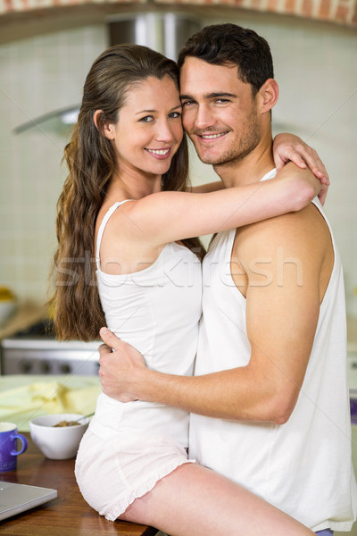 Foto stock: Cocina · retrato · romántica · amor