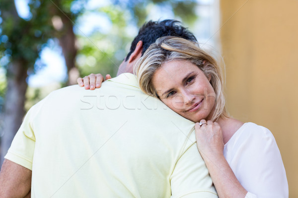 Heureux femme copain portrait homme [[stock_photo]] © wavebreak_media