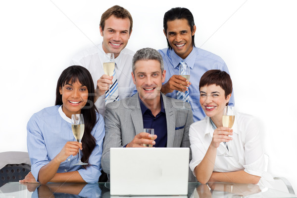 Successfull business team toasting with Champagne Stock photo © wavebreak_media