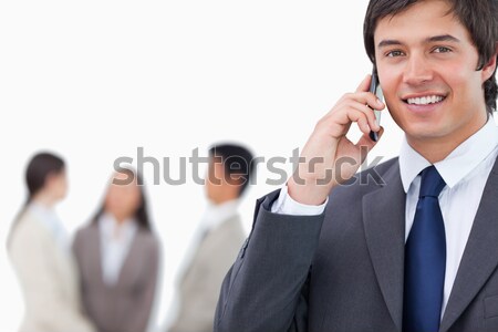 Stock photo: Close-up of a young businesswoman in a wheelchair