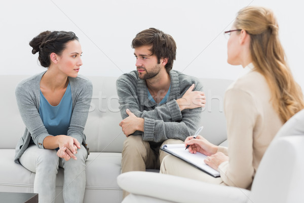 Couple in meeting with a relationship counselor Stock photo © wavebreak_media