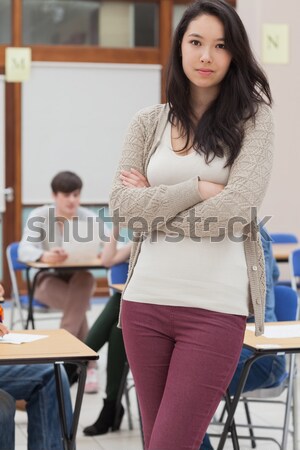 Foto stock: Camarera · delantal · restaurante · femenino