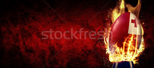 Imagen Tonga pelota de rugby oscuro deporte Foto stock © wavebreak_media