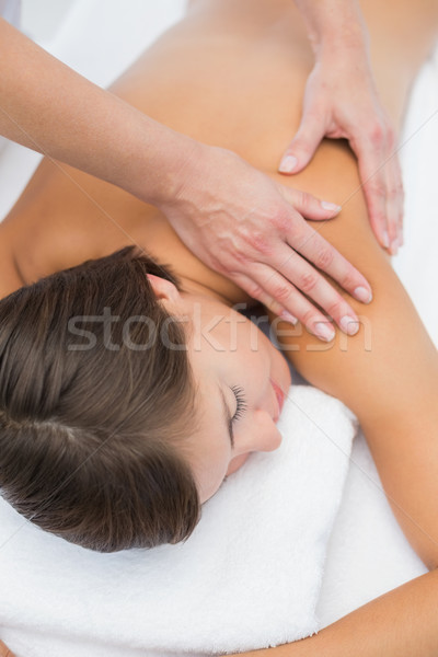 Stockfoto: Aantrekkelijke · vrouw · schouder · massage · spa · centrum