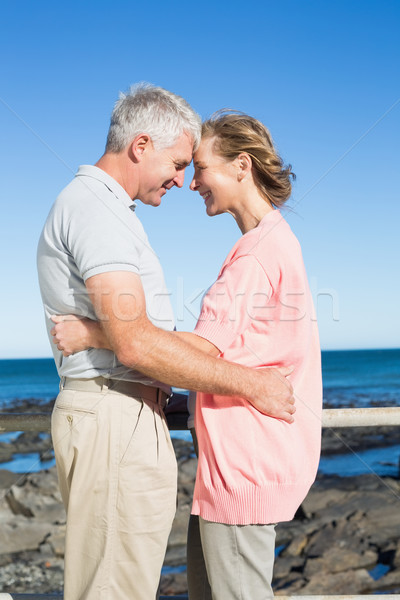 Heureux couple souriant autre côte [[stock_photo]] © wavebreak_media