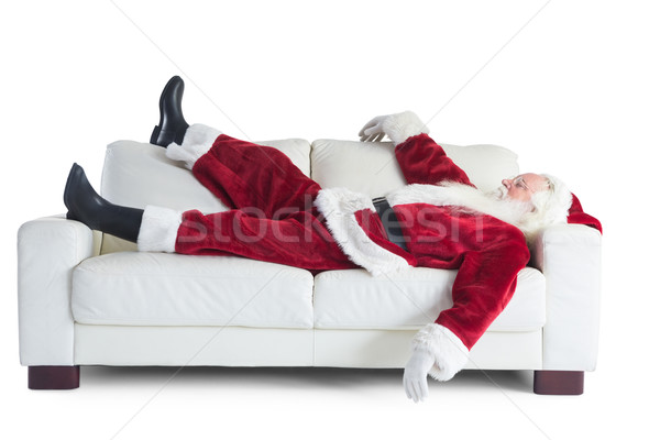 Father Christmas sleeps on a couch Stock photo © wavebreak_media