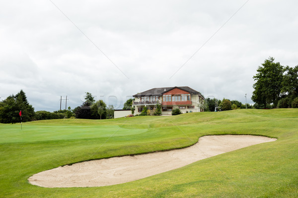 視圖 美麗 房子 高爾夫球場 草 因特網 商業照片 © wavebreak_media