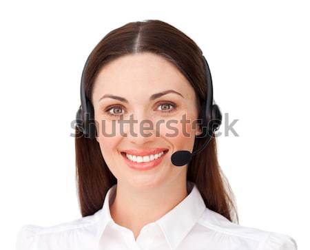 деловая женщина гарнитура говорить клиентов служба Сток-фото © wavebreak_media