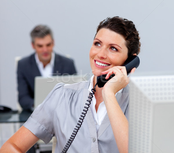 Attractive business woman on phone Stock photo © wavebreak_media