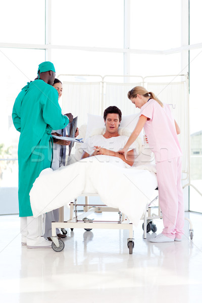 Сток-фото: пациент · заседание · медицинской · команда · больницу · женщину