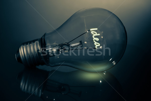 Filament spelling out idea Stock photo © wavebreak_media