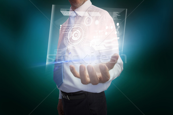 бизнесмен интерфейс цифровой композитный бизнеса стороны Сток-фото © wavebreak_media