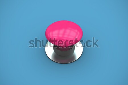 Digitálisan generált fényes rózsaszín lökés gomb Stock fotó © wavebreak_media