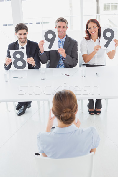 Businesswoman getting her interview rating Stock photo © wavebreak_media