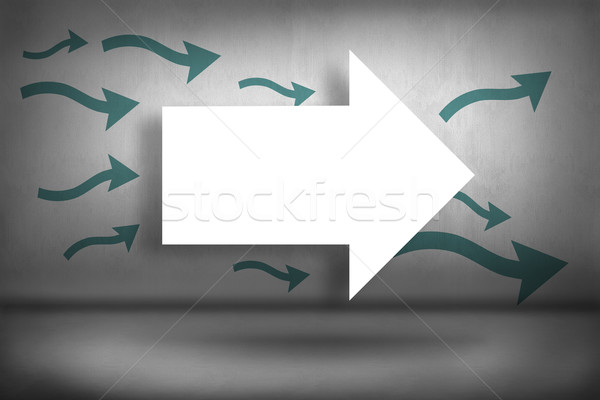 Arrows pointing Stock photo © wavebreak_media