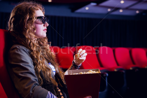 Young woman watching a 3d film Stock photo © wavebreak_media