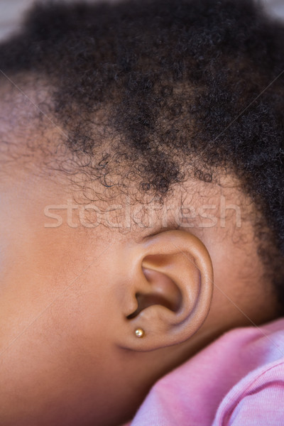 小女孩 睡眠 沙發 客廳 嬰兒 家 商業照片 © wavebreak_media