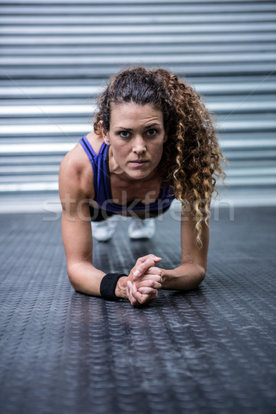 Retrato muscular mulher crossfit ginásio Foto stock © wavebreak_media